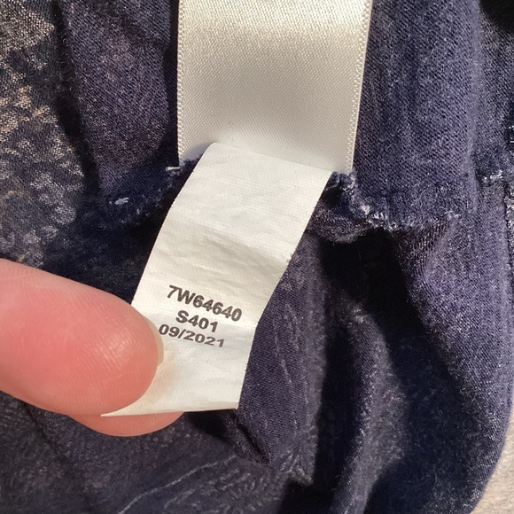 Lucky Brand Mixed Media‎ Flutter Sleeve Top, Medium Style 7W64640 - Picture 12 of 14